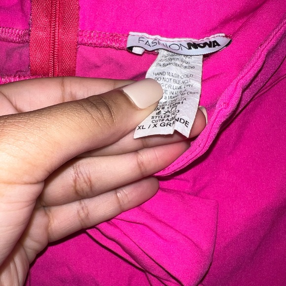 High waist tie front Pant - Picture 3 of 3